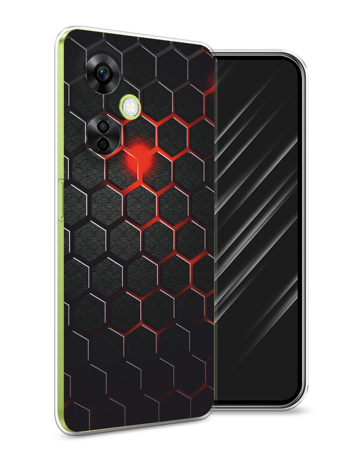 

Чехол Awog на OnePlus Nord N30 5G/Nord CE3 5G/Nord CE3 Lite "Фон соты красные", Красный;черный, 153850-1