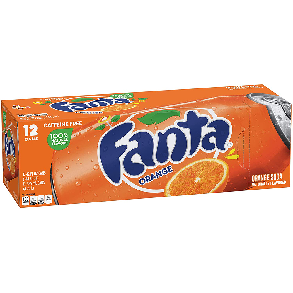 

Газированный напиток Fanta Orange 12 шт по 0,355 л (США)