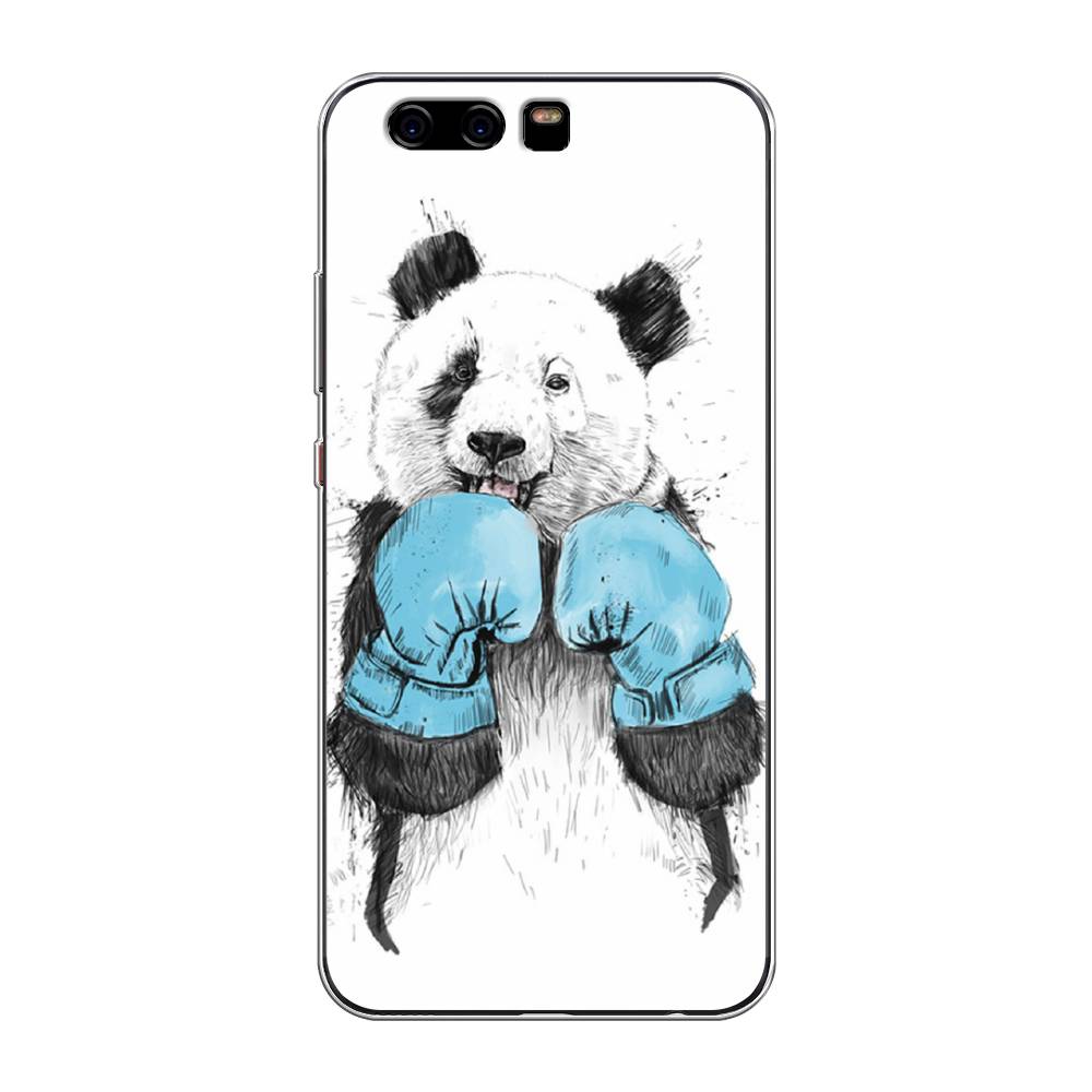 

Чехол для Huawei P10 "Панда боксер", Голубой;белый;серый, 62250-1