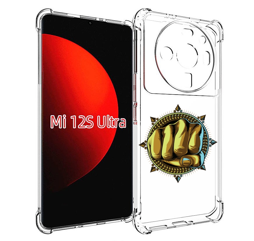 

Чехол MyPads кулак для Xiaomi 12S Ultra, Прозрачный, Tocco