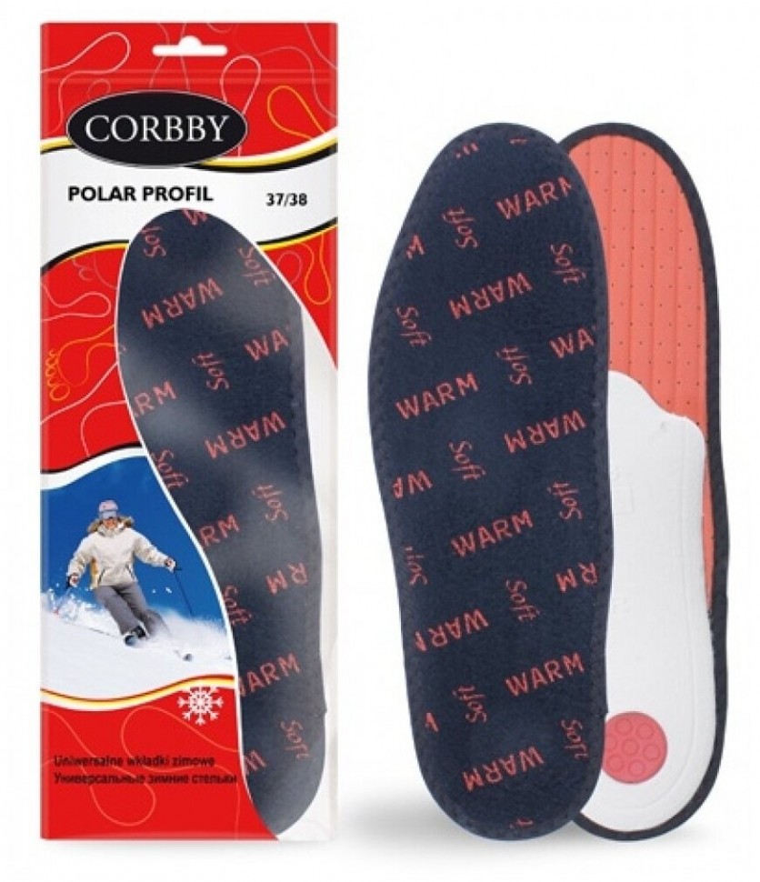 фото Ортопедические стельки при продольно поперечном плоскостопии corbby polar profil 38/39