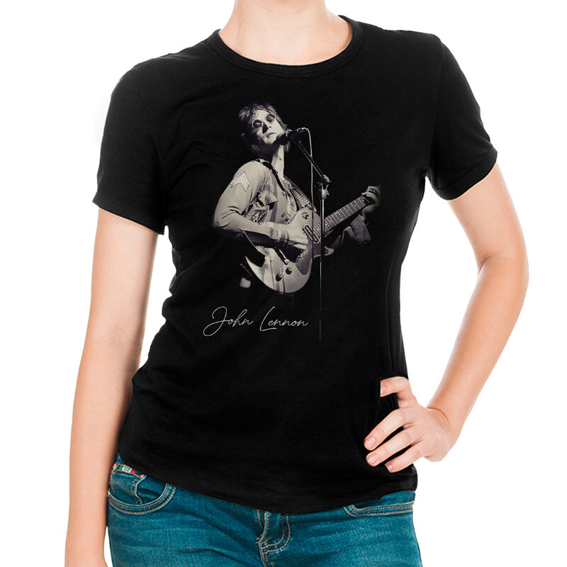 

Футболка женская Dream Shirts Джон Леннон 999853111 черная XL, Джон Леннон 999853111