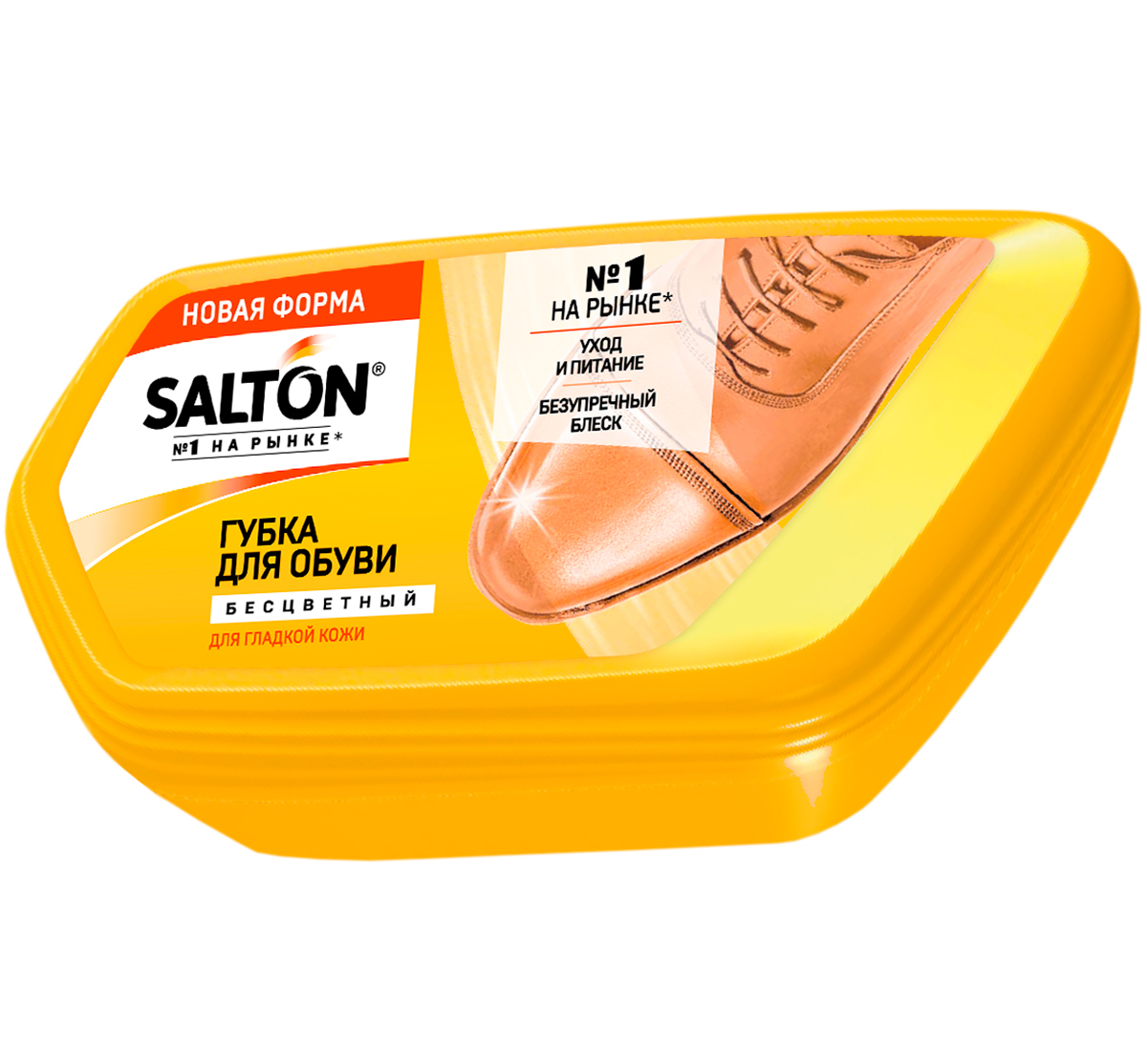Губка для обуви из гладкой кожи Salton бесцветная