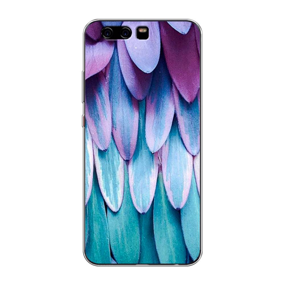 

Чехол для Huawei P10 "Синее перо", Фиолетовый;голубой, 62250-3