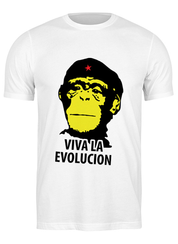 

Футболка мужская Printio Viva la evolution белая 2XL, Белый, Viva la evolution