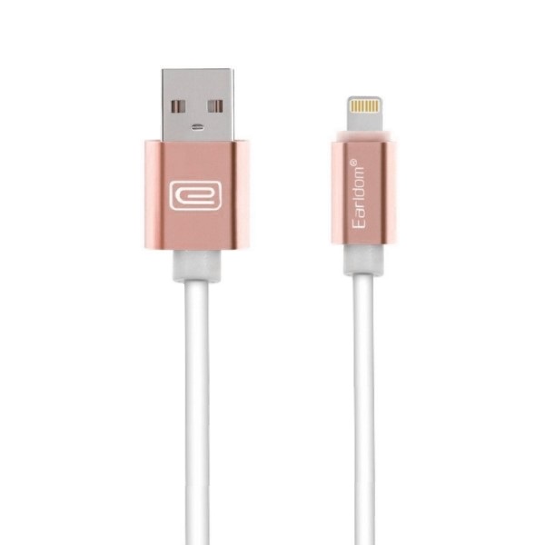 Кабель Earldom USB - Lightning 1m Rose Gold