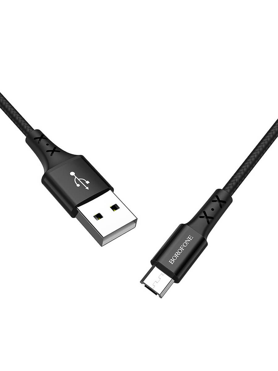 

Кабель Borofone BX20 USB - Micro USB 1 м, черный/красный