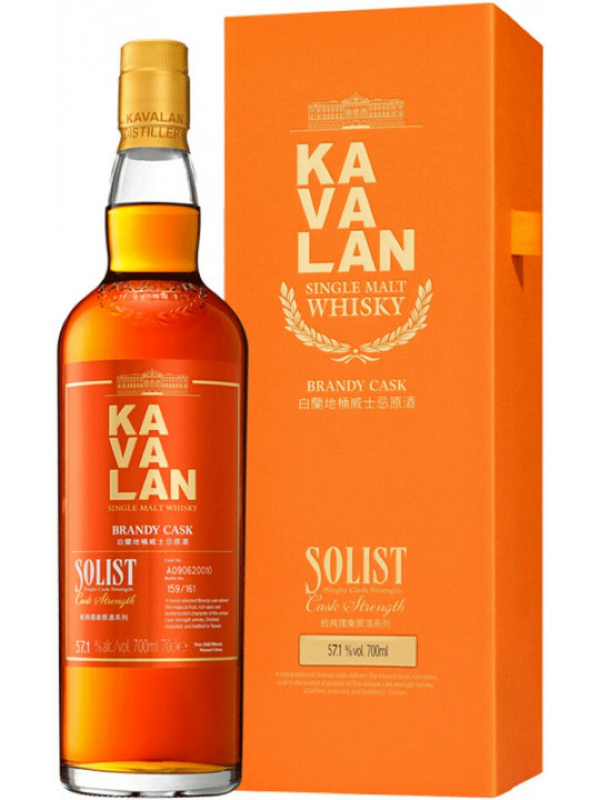 

Виски Kavalan Solist Brandy Single Cask Strength 57.1%, 0.75 л