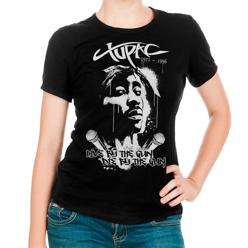 фото Футболка женская dream shirts тупак шакур - 2pac 999859111 черная 3xl