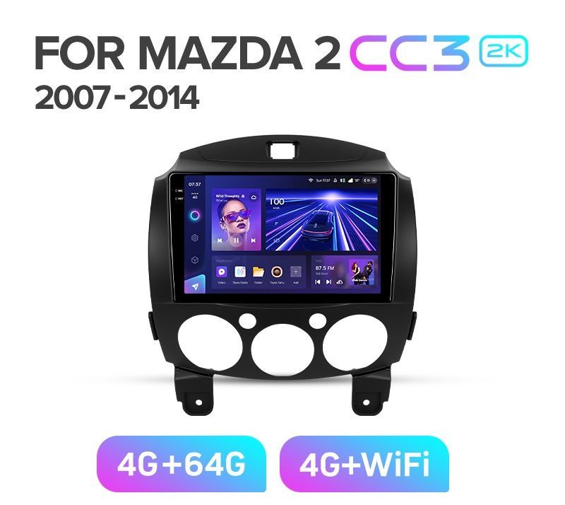 Магнитола TEYES CC3 2K 464ГБ MAZDA 2 2007-2014 г 3789000₽