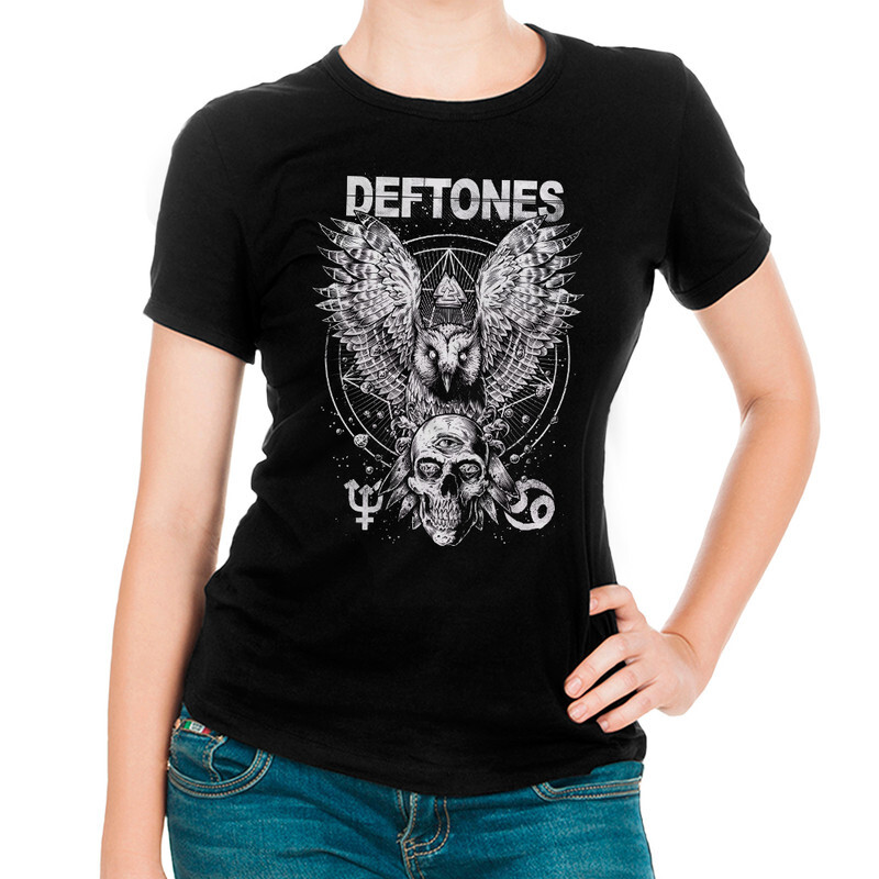 фото Футболка женская dream shirts deftones - diamond eyes 999861111 черная 2xl