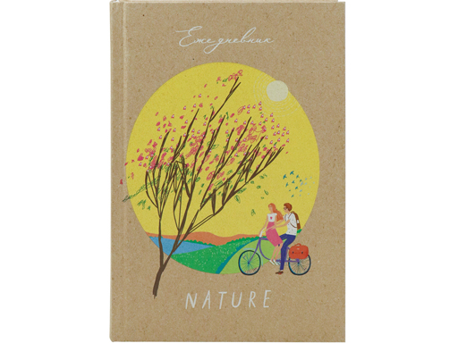 

Ежедневник Collezione А5. 96л. сакура и влюбленные (96-3557) 7бц.крафт обл+блок люкс к