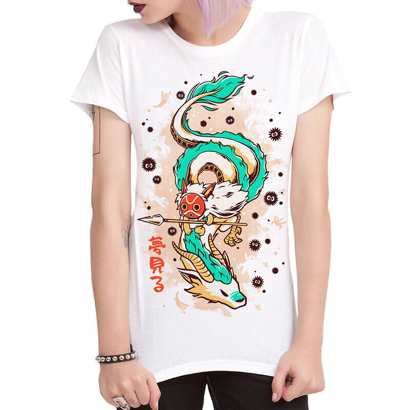 

Футболка женская Dream Shirts Принцесса Мононоке 10005851 белая S, Принцесса Мононоке 10005851