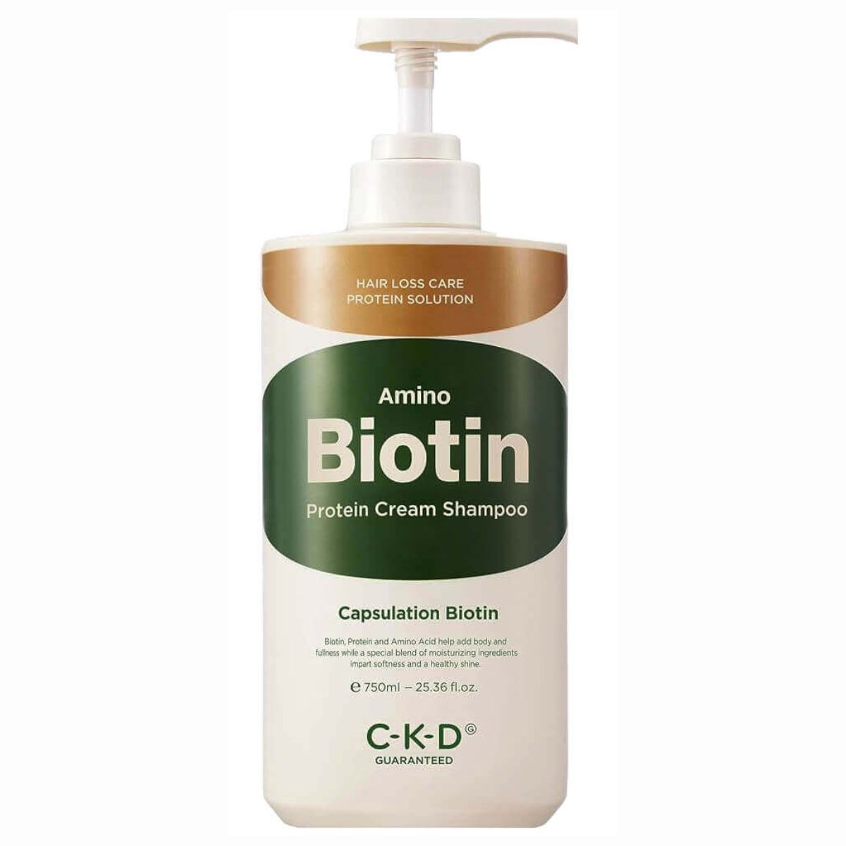 Кремовый шампунь с протеинами и биотином CKD Amino Biotin Protein Cream Shampoo