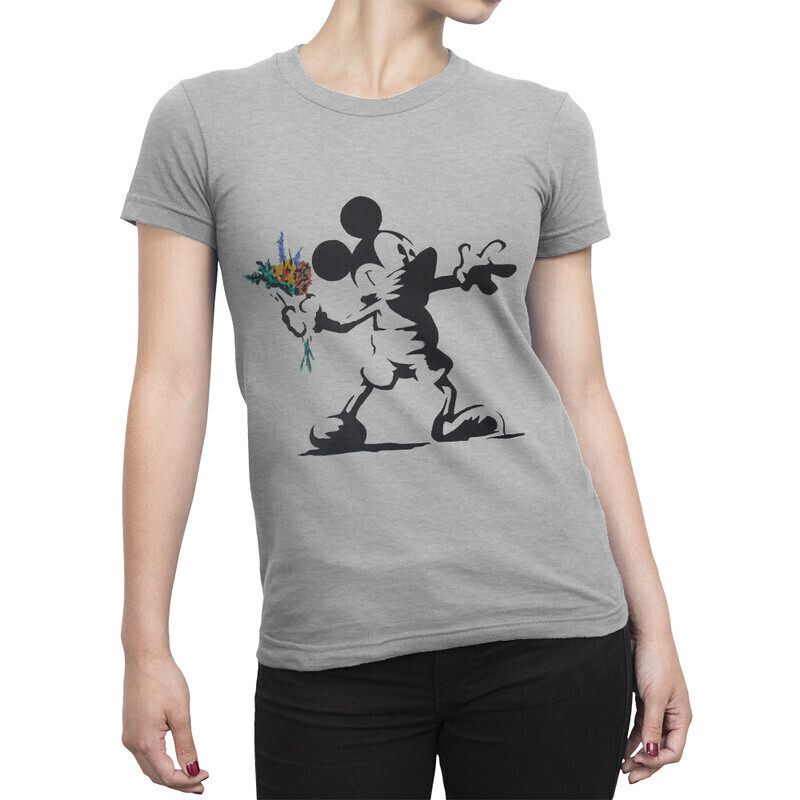

Футболка женская Dream Shirts Анархия Микки 10005871 серая M, Анархия Микки 10005871