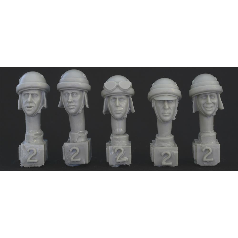 фото Hih02 5 heads, italian ww2 afv helmets hornet