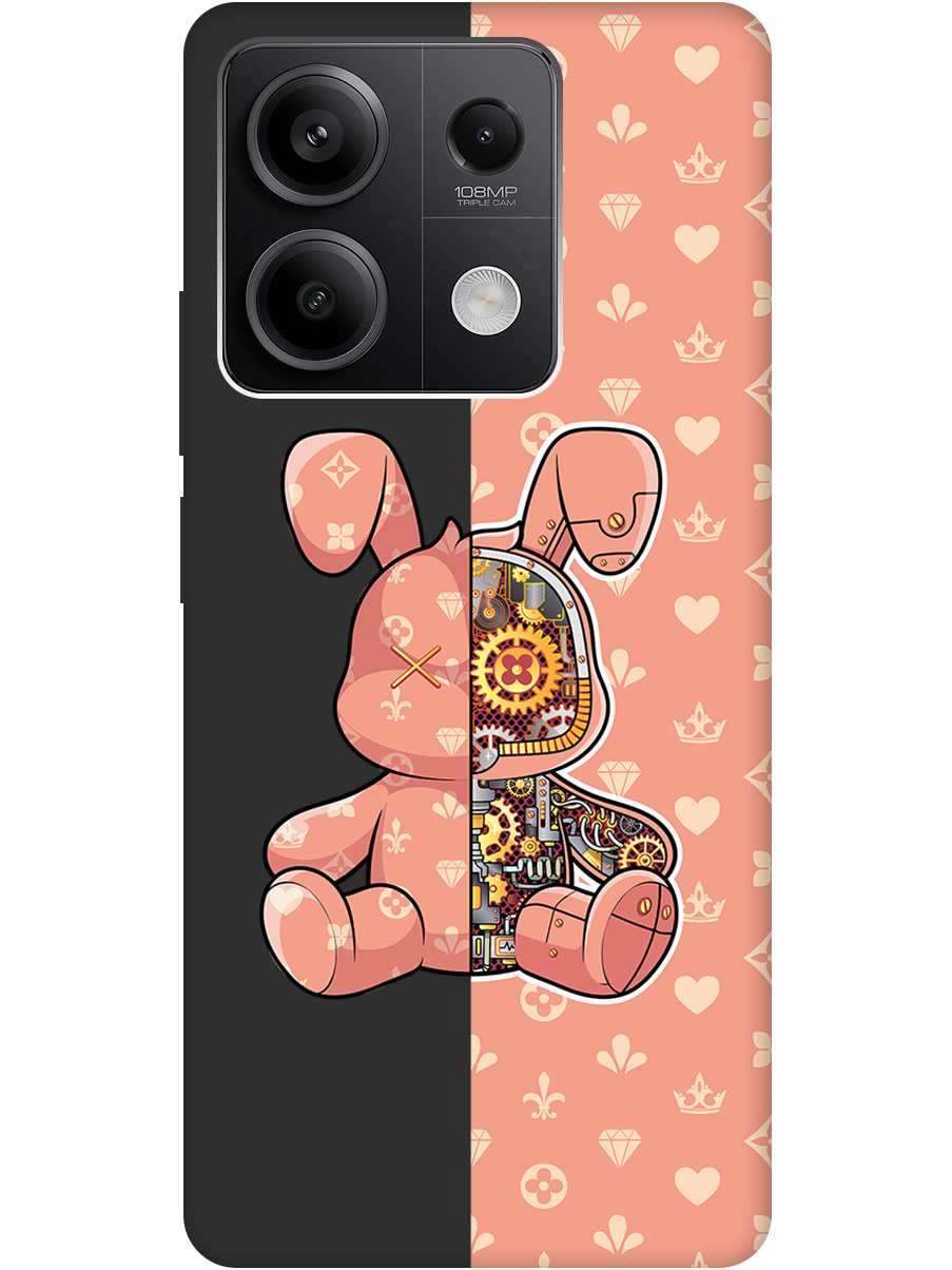 

Силиконовый чехол на Xiaomi Redmi Note 13 5g с принтом матовый черный 802650, Черный;бежевый;оранжевый, 776587071