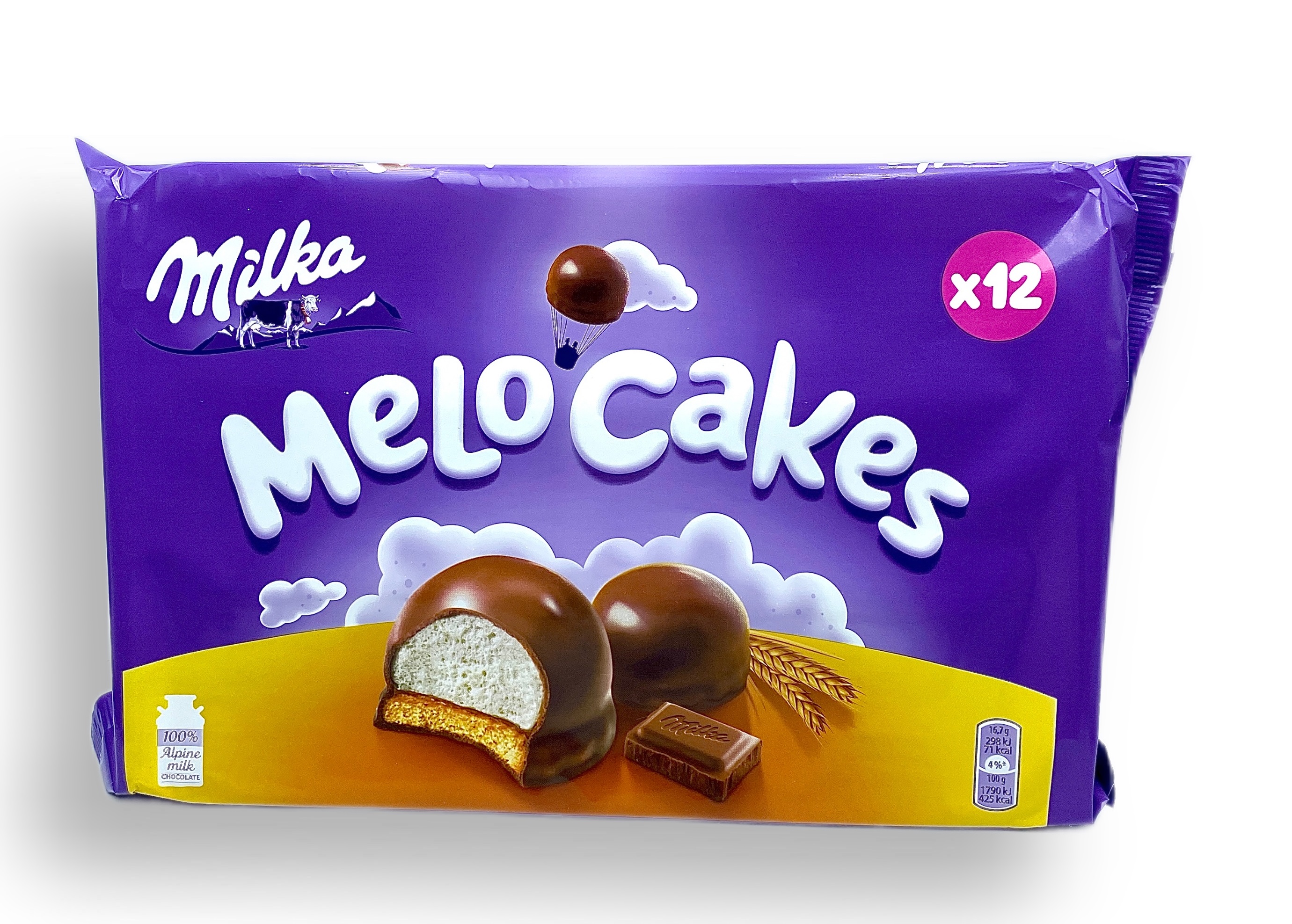 Печенье Milka Melo-Cakes суфле в молочном шоколаде, 200 г