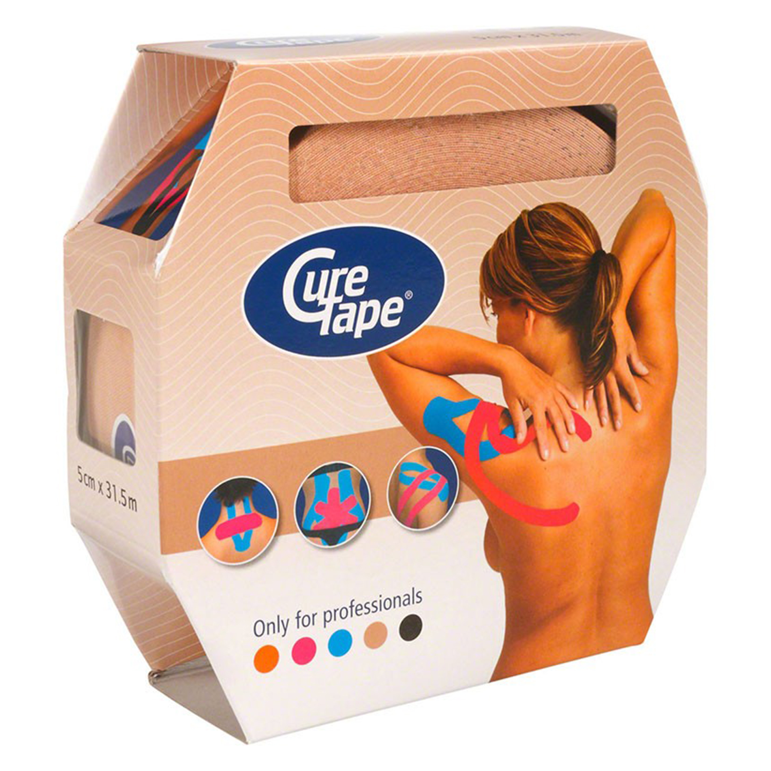 

Кинезиотейп CureTape Giant Roll бежевый 160318, Giant Roll