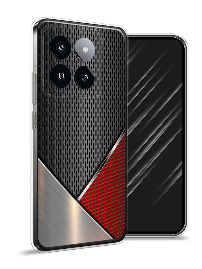 

Чехол Awog на Xiaomi 14 Pro "Стальной металл", Черный;красный;серебристый, 320450-1