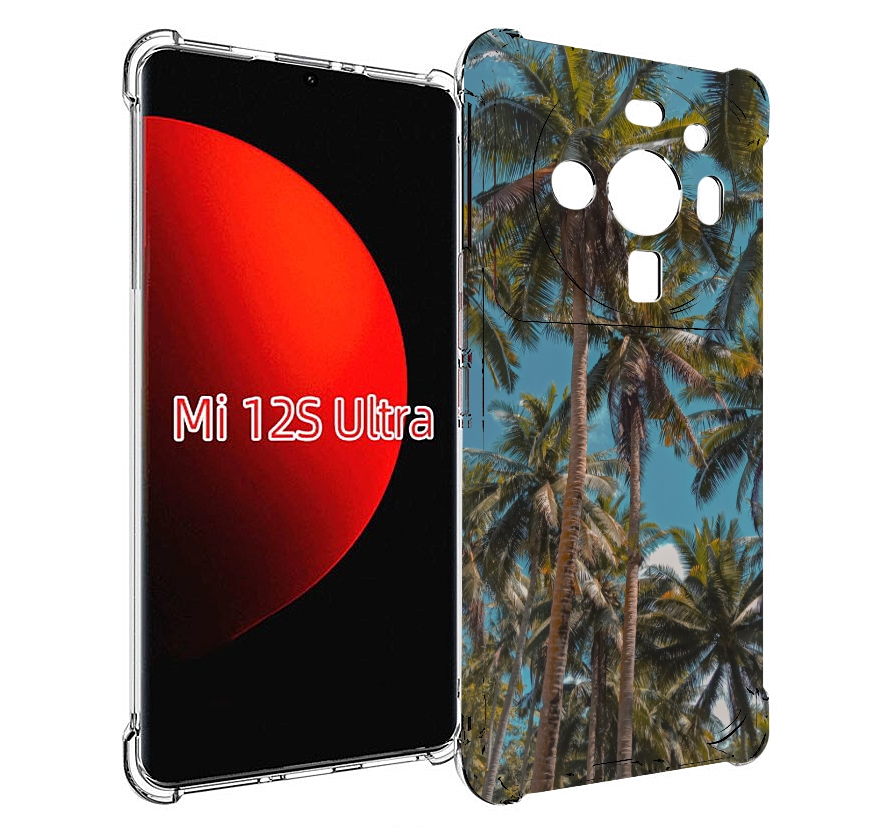 Чехол MyPads летние пальмы для Xiaomi 12S Ultra