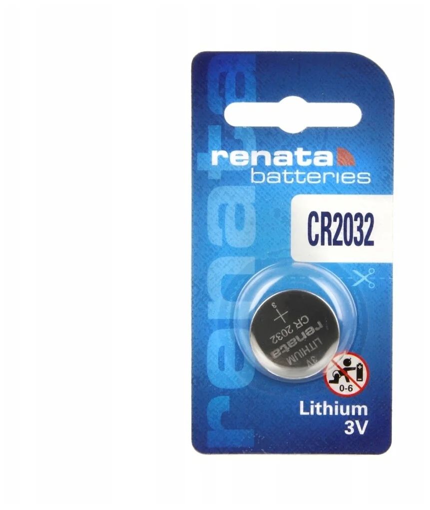 Батарейка CR2032 3V таблетка (пульт сигнализации, ключ) блистер (1шт.) Lithium RENATA CR 2 подвесная люстра crystal lux renata sp6 silver