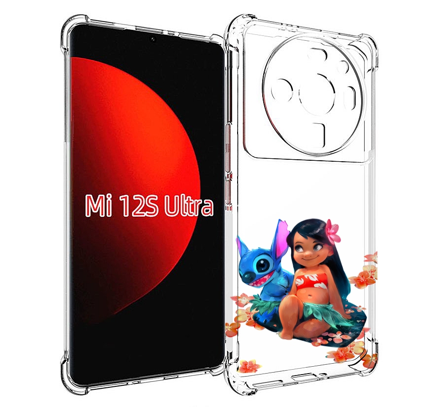 

Чехол MyPads лила-и-стич детский для Xiaomi 12S Ultra, Прозрачный, Tocco