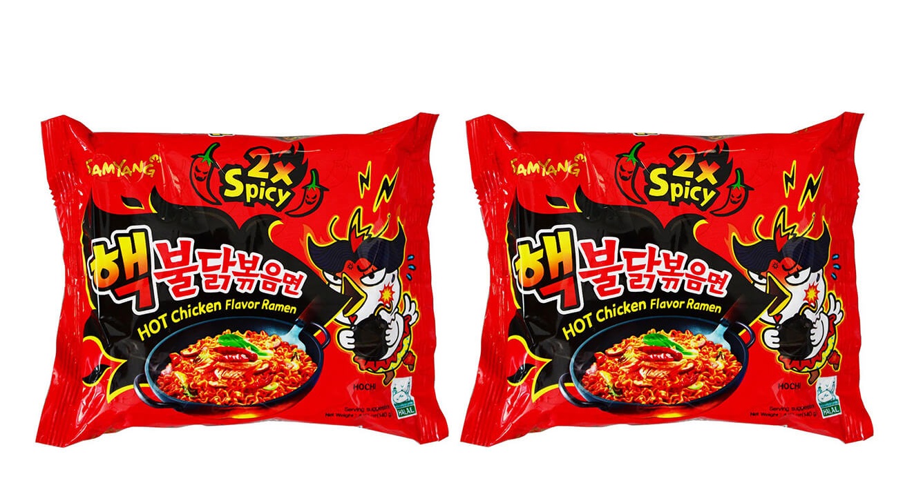 фото Лапша samyang hot chicken ramen очень острая со вкусом курицы, 140 г х 2 шт