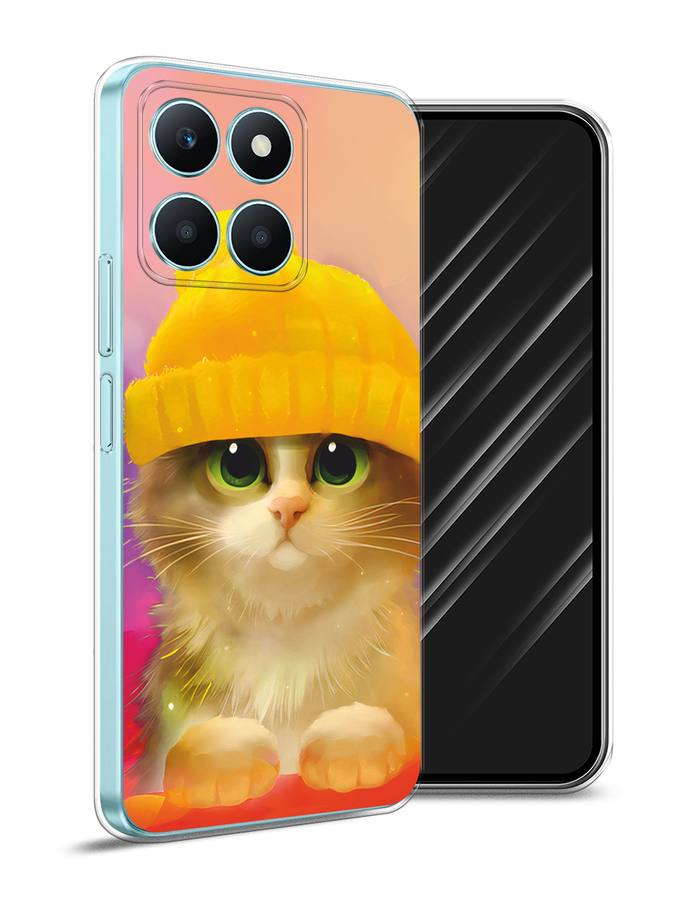 

Чехол Awog на Honor X6A "Котенок в желтой шапке", Желтый, 6122050-1