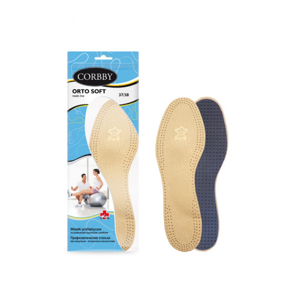 Ортопедические стельки с метатарзальной пелотой Corbby ORTO SOFT 40