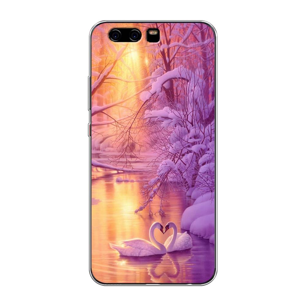 

Чехол для Huawei P10 "Зима 1", Фиолетовый;желтый, 62250-2