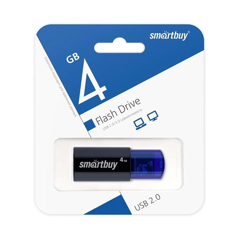 

Флешка SmartBuy 4 ГБ (SB4GBCL-B)