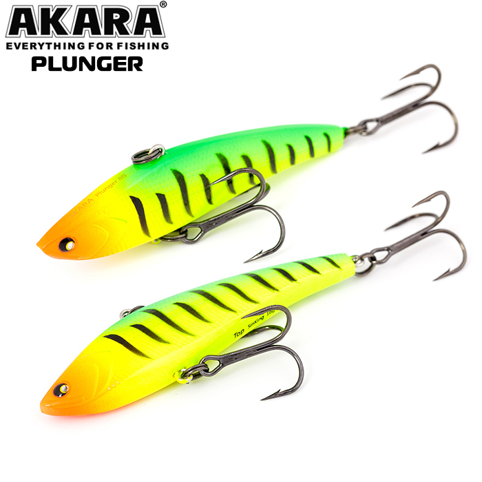 

Воблер Akara раттлин Plunger 80 мм 16 гр 4/7 oz 3,1 in A 3, Разноцветный, Plunger