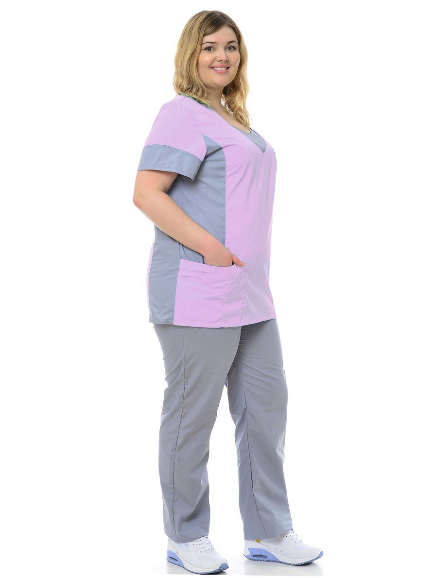 

Костюм медицинский женский MedicalWear Олеся 104 фиолетовый 66 RU, Олеся 104