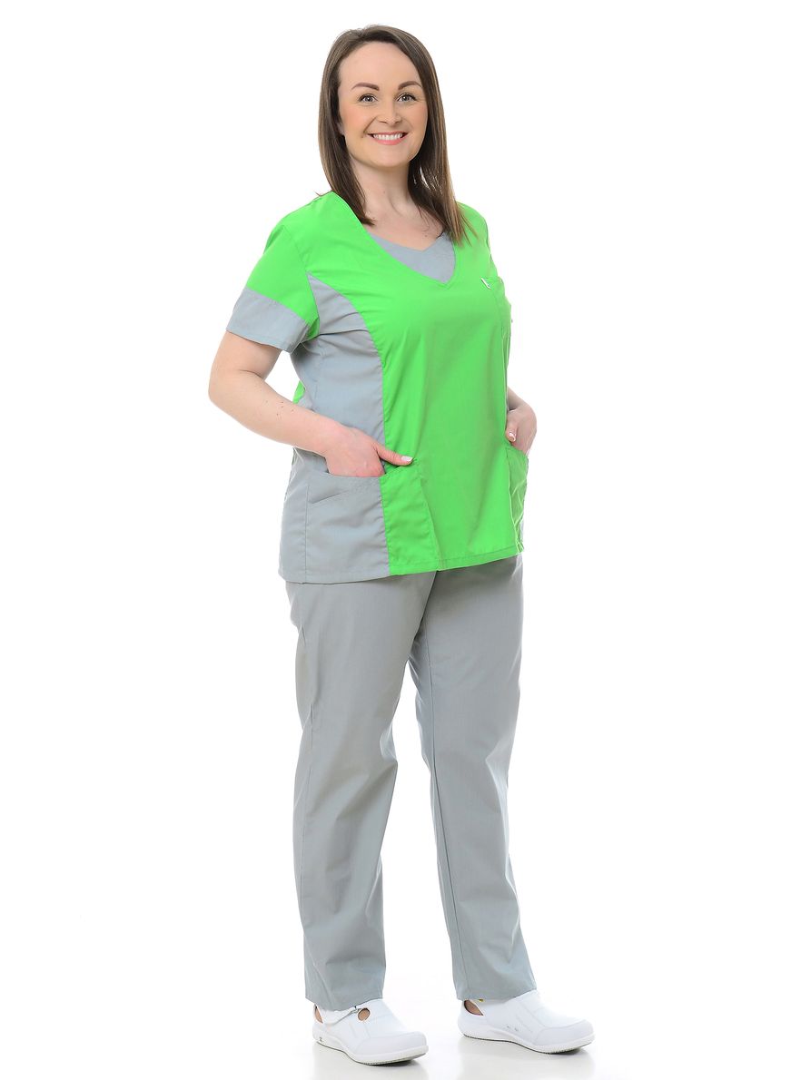 фото Костюм медицинский женский medicalwear олеся 104 зеленый 56 ru