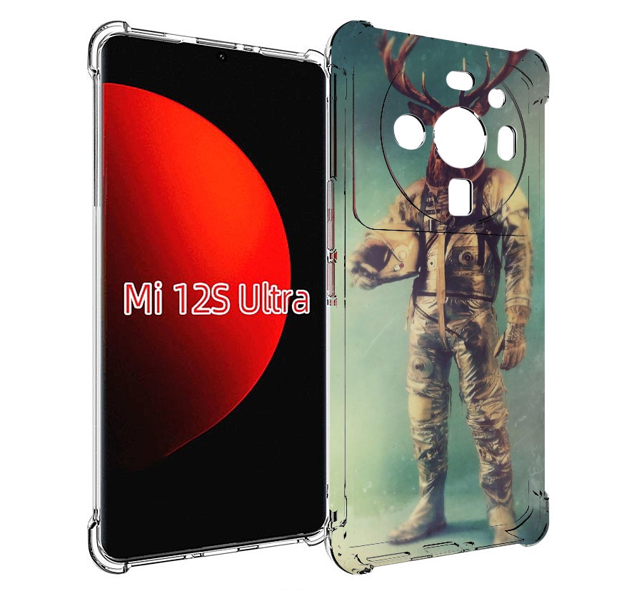 

Чехол MyPads лось космонавт для Xiaomi 12S Ultra, Прозрачный, Tocco