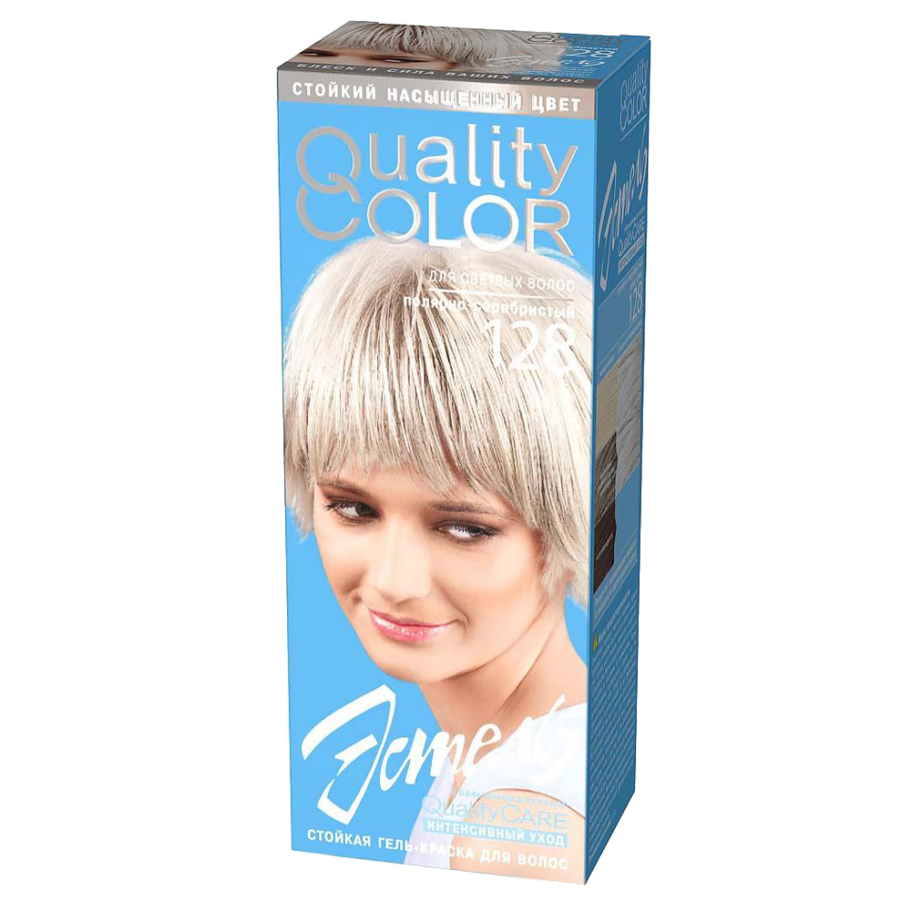 Краска-гель для волос тон полярно-серебристый Estel Quality Color 128 гель для укладки estel professional airex elastic modeling gel 75 мл