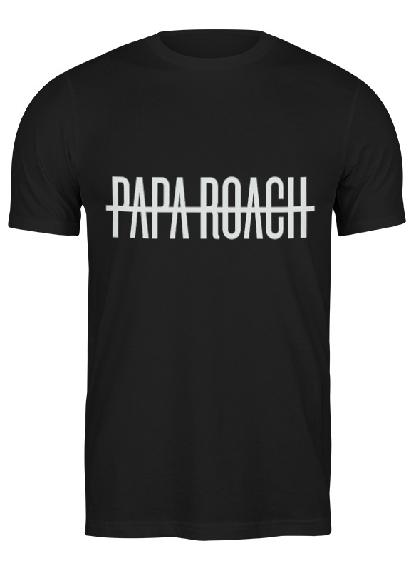 

Футболка мужская Printio Papa roach черная 2XL, Черный, Papa roach