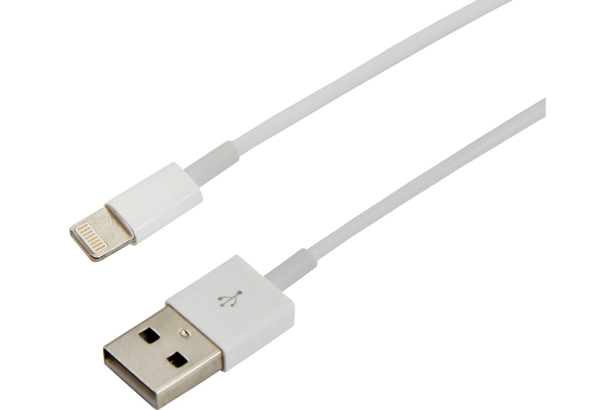 

Кабель Rexant USB - Lightning, 2.1 А, 1 м, белый (18-0000)