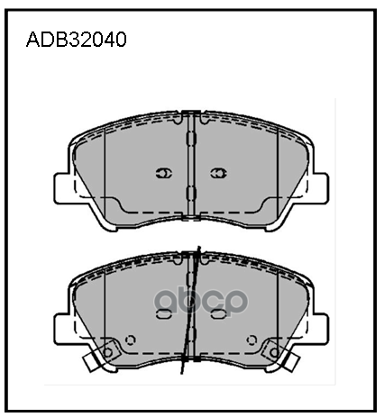 фото Колодки тормозные hyundai solaris 10>, kia rio 11> передние allied nippon арт. adb32040