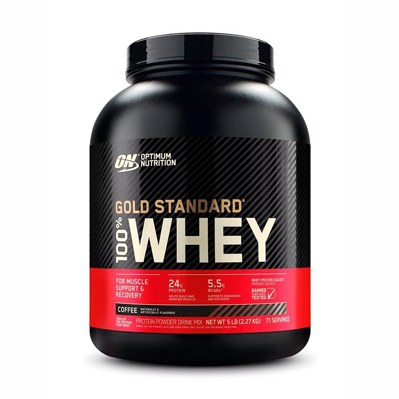 

100% Whey Gold Standard, 2270 г, вкус: кофе, 100% Whey Gold Standard