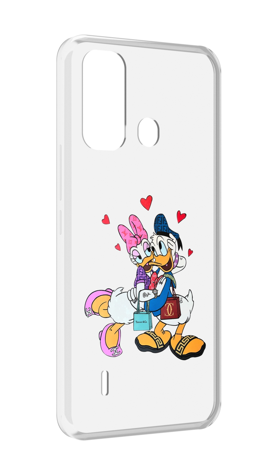 

Чехол MyPads модные-влюбленные-утки для ITEL A49 / A58 / A58 Pro, Прозрачный, Tocco