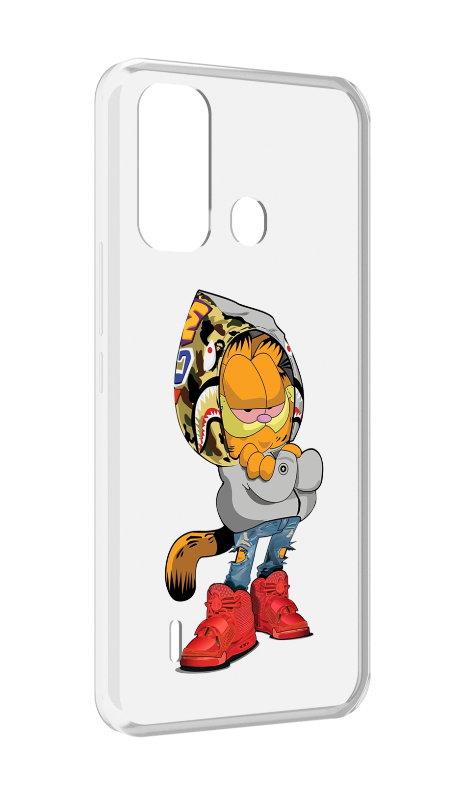 

Чехол MyPads модный-котяра детский для ITEL A49 / A58 / A58 Pro, Прозрачный, Tocco