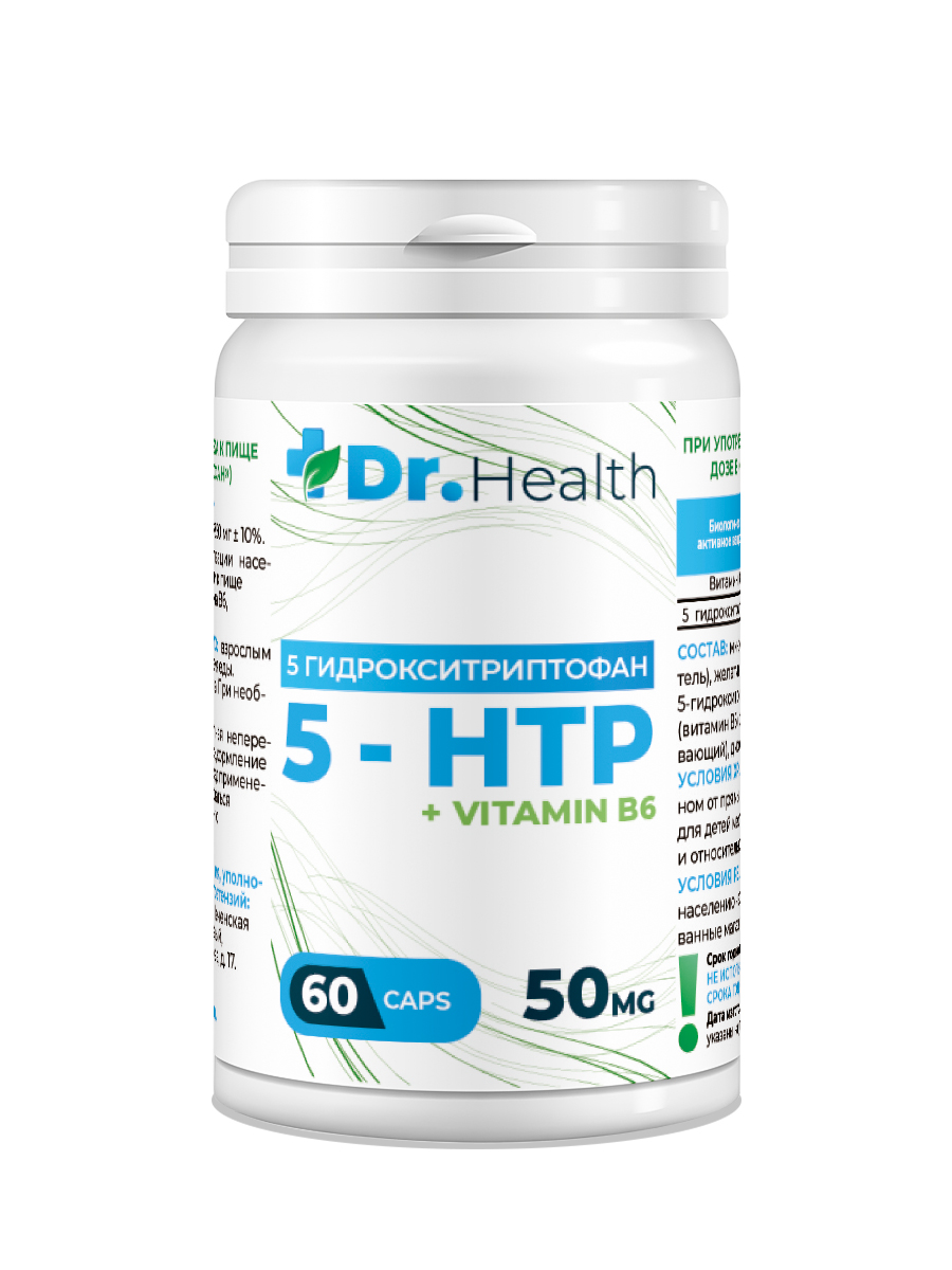 Аминокислота Dr. Health 5HTP 60 капсул