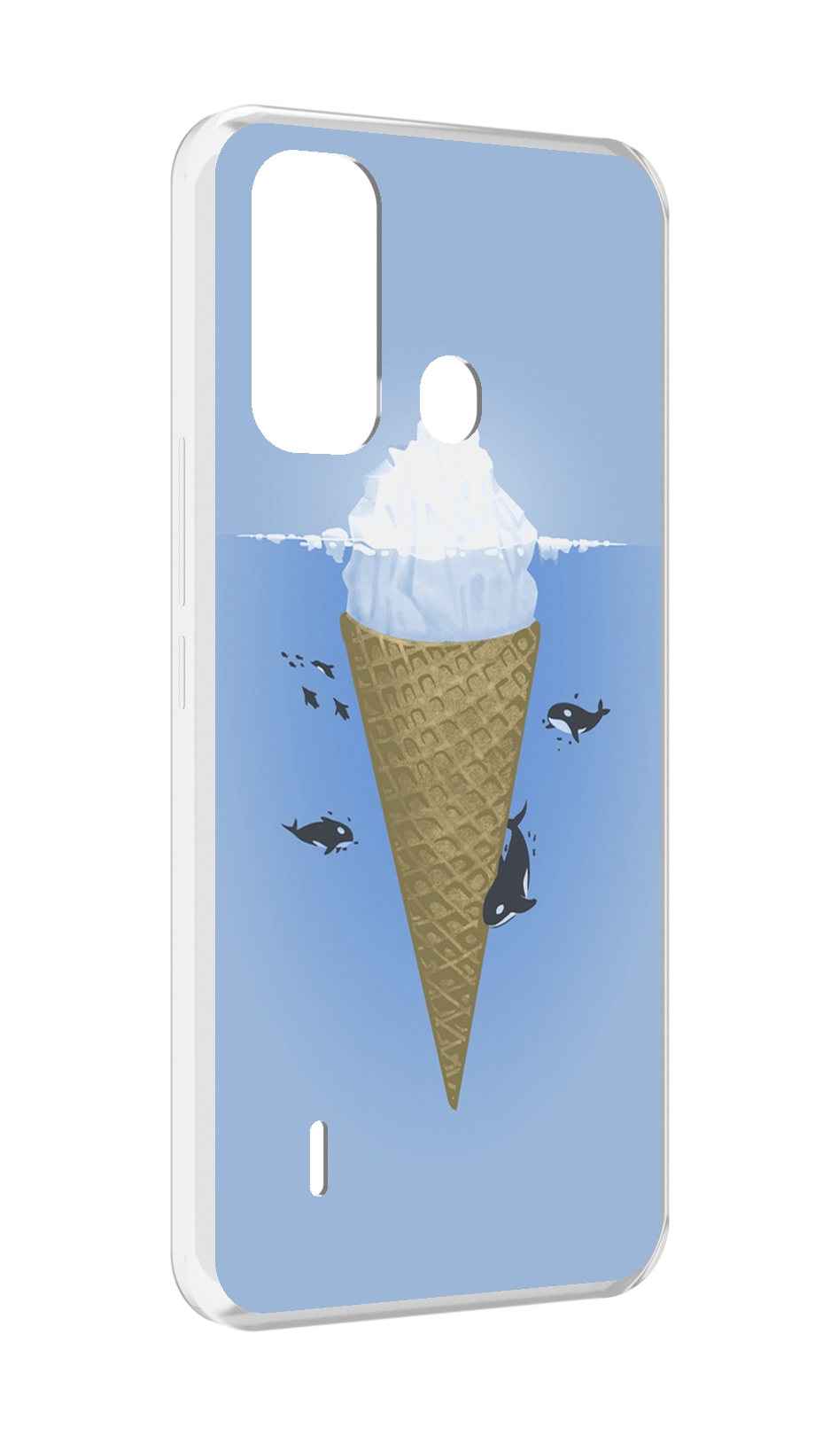 

Чехол MyPads мороженное-у-косаток для ITEL A49 / A58 / A58 Pro, Прозрачный, Tocco