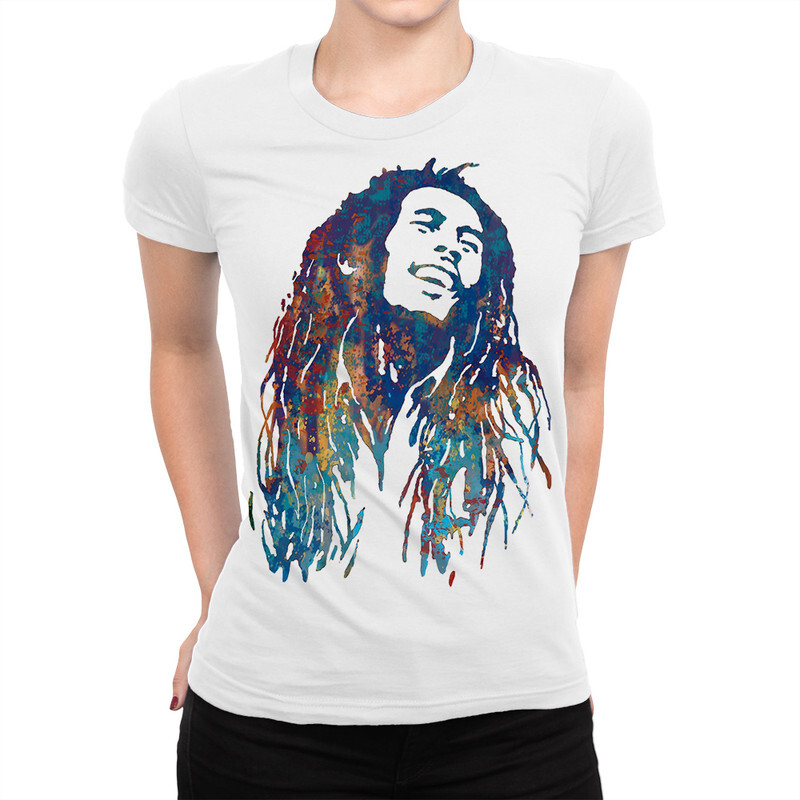 

Футболка женская Dream Shirts Боб Марли 999868111 белая 2XL, Боб Марли 999868111