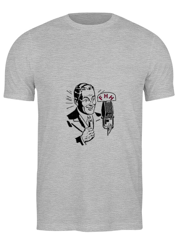 

Футболка мужская Printio Радио серая 2XL, Серый, Радио