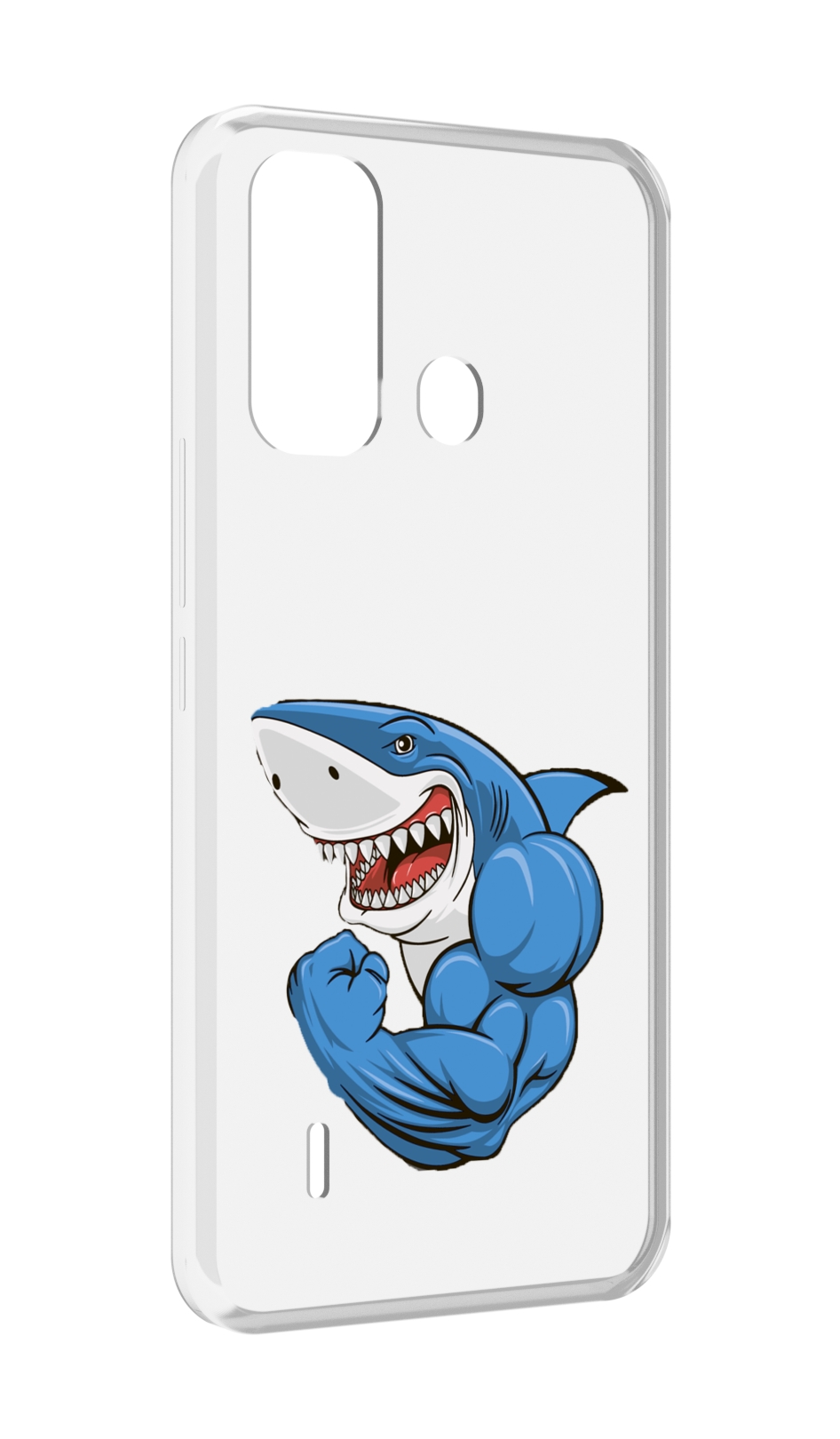 

Чехол MyPads накаченная акула для ITEL A49 / A58 / A58 Pro, Прозрачный, Tocco