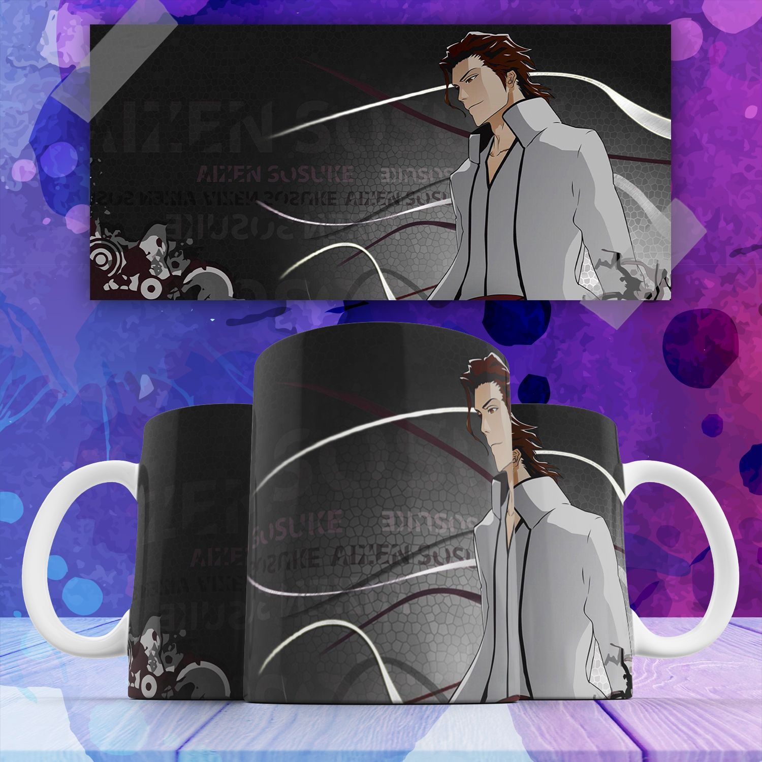 

Кружка аниме блич айзен соске bleach aizen souske 330 мл, Кружка Блич Айзен Соске Bleach Aizen Souske аниме , на подарок с принтом 330 мл