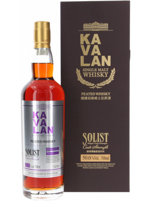 

Виски Kavalan Solist Peated Malt Single Cask Strength 50%, 0.7 л